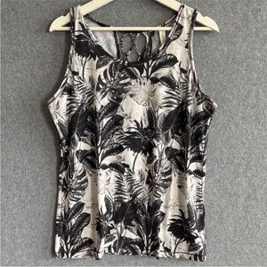 Ideology Black and White Tropical Print
Tank Top L